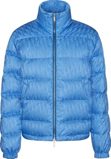 dior oblique jacket baby blue|christian dior puffer.